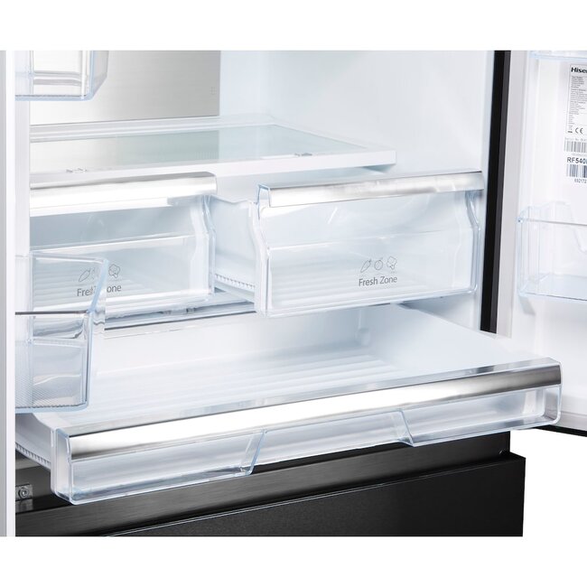 Hisense RF540N4SBF2 French door Amerikaanse koelkast 80 cm | Zwart