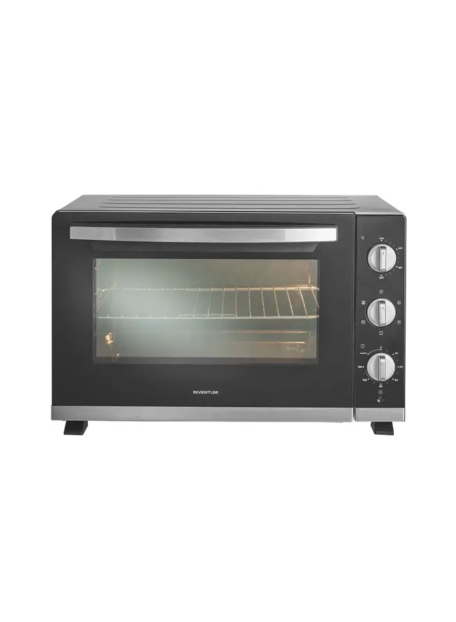 Inventum OV606CS | Vrijstaande Heteluchtoven | Zwart/RVS