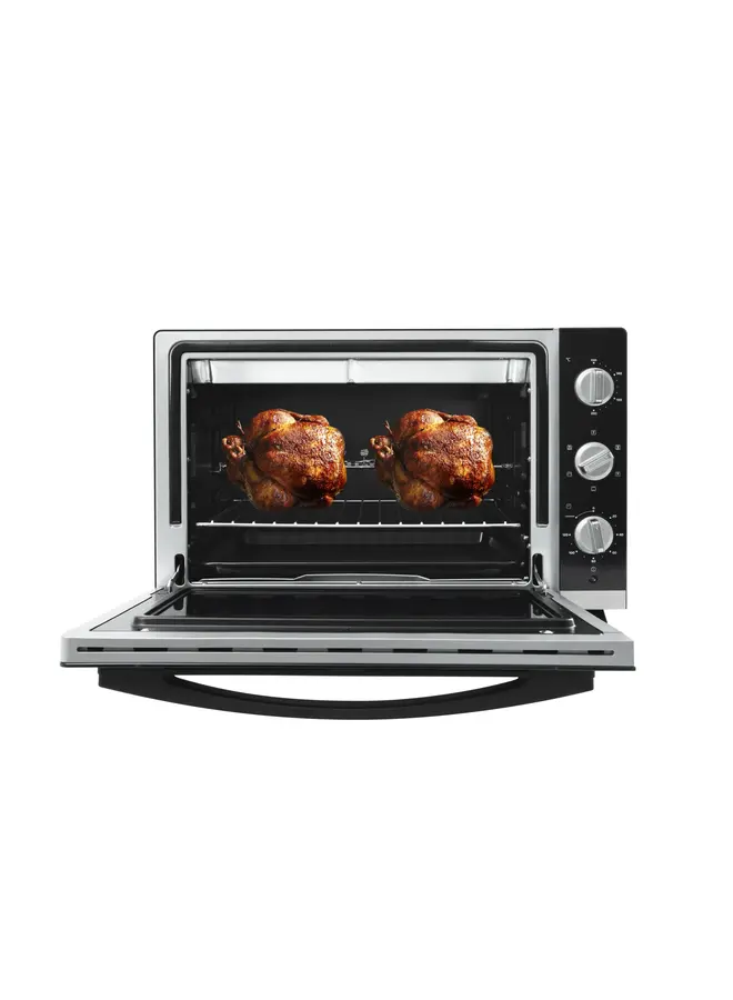 Inventum OV606CS | Vrijstaande Heteluchtoven | Zwart/RVS