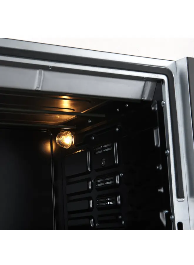 Inventum OV606CS | Vrijstaande Heteluchtoven | Zwart/RVS