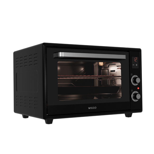 Wiggo WMO-E657 (B) | Vrijstaande oven | Zwart