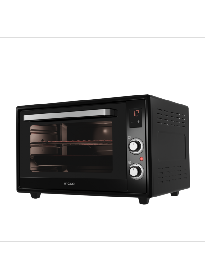 Wiggo WMO-E657 (B) | Vrijstaande oven | Zwart