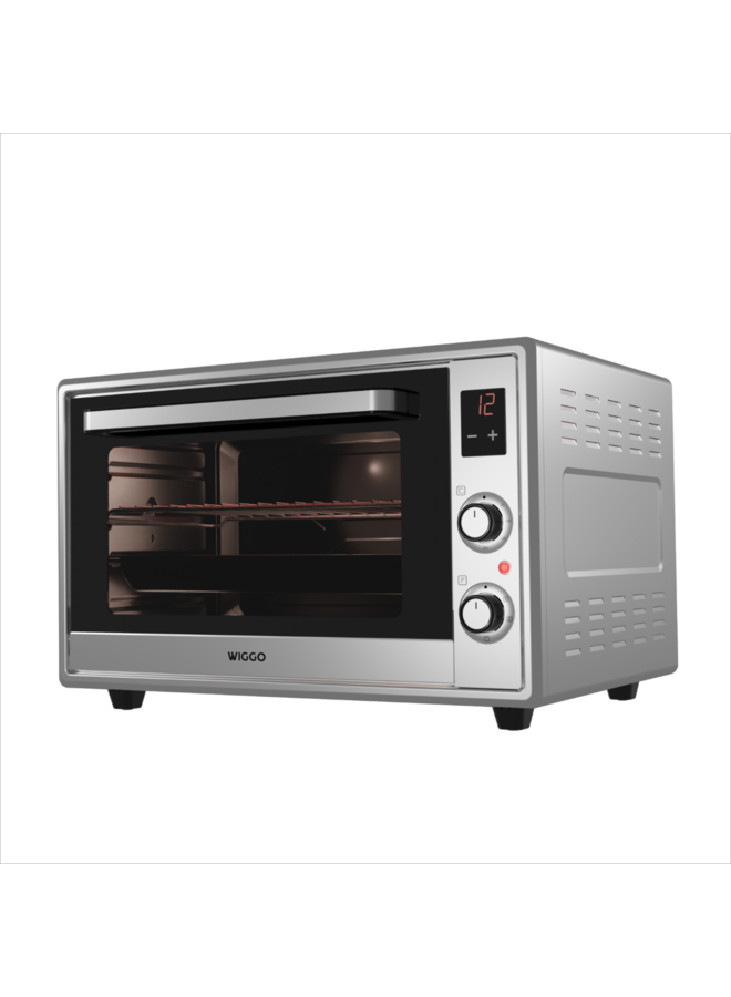 Wiggo WMO-E657 (X) | Vrijstaande heteluchtoven | RVS