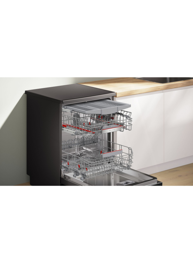 Bosch SMS6ECC12E | Vrijstaande vaatwasser | Zwart RVS