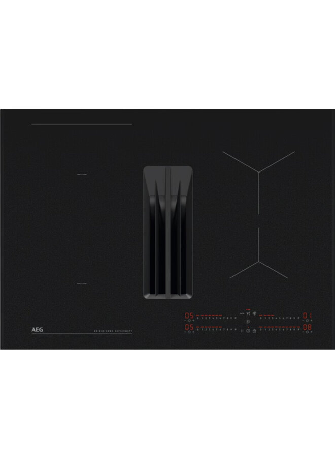 XUB6745AS | Inductie kookplaat met afzuiging | 73 cm