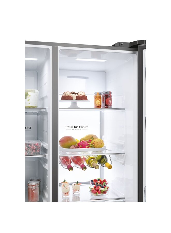 Haier HSW79F18CIMM | Amerikaanse koelkast | RVS