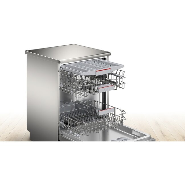 Bosch SMS4EVW09E | Vrijstaande vaatwasser | Label B | RVS