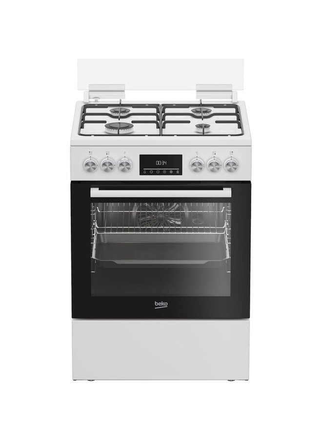 FBM62320WDSL | Gasfornuis | 60 cm | Wit