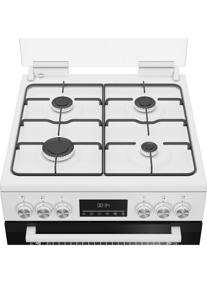 Beko FBM62320WDSL | Gasfornuis | 60 cm | Wit