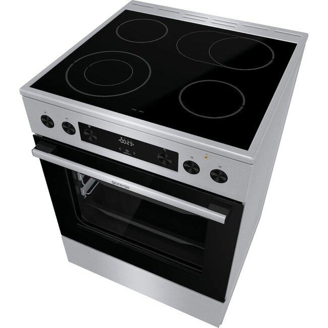 Gorenje GECS6C70XPA | Keramisch fornuis | 60 cm | RVS