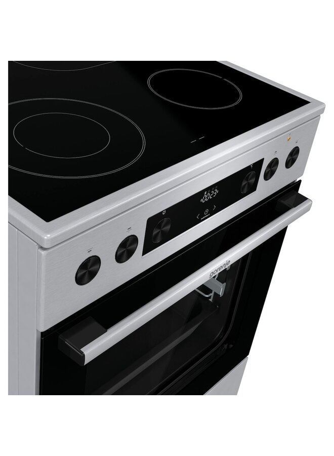 Gorenje GECS6C70XPA | Keramisch fornuis | 60 cm | RVS