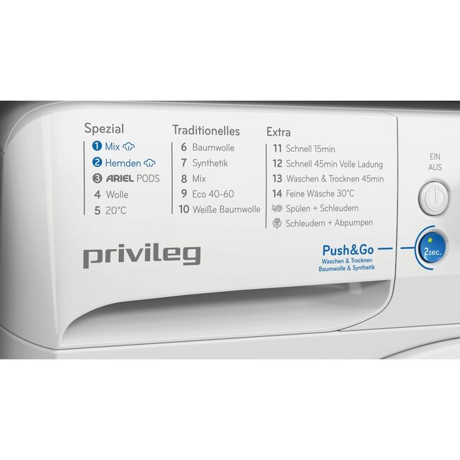 Privileg ( Bauknecht ) Privileg PWWTV X 86140 C | Wasdroogcombinatie | 8- 6 kg