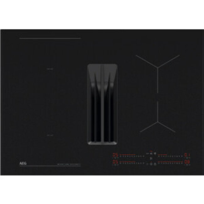 AEG XUB6845IS | Inductie kookplaat met afzuiging | 80 cm | SaphirMatt