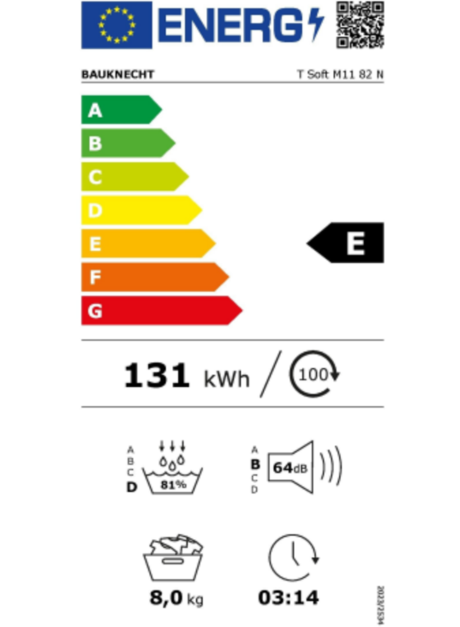 Bauknecht T Soft M11 82 N | Warmtepompdroger | 8 kg
