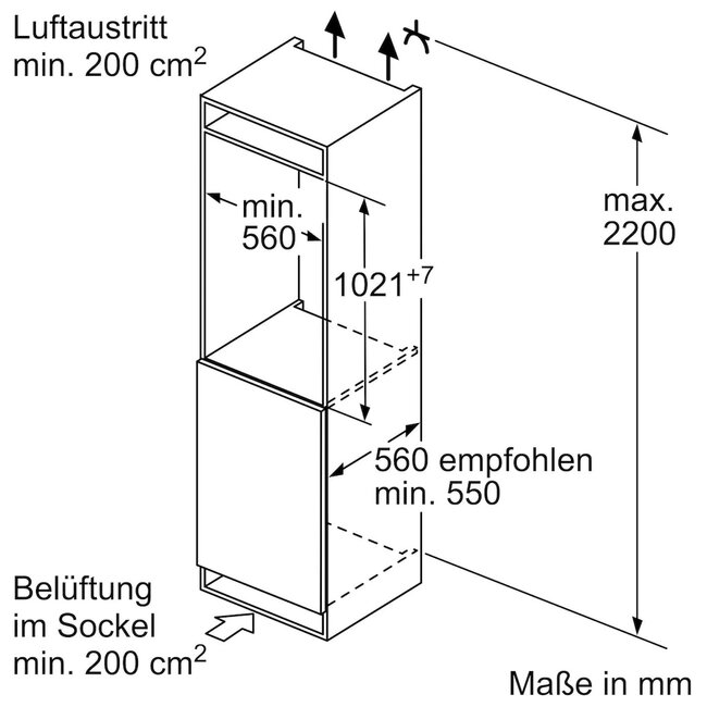 Neff KI2321SE0 | Inbouw koelkast | 102 cm | Sleepdeur