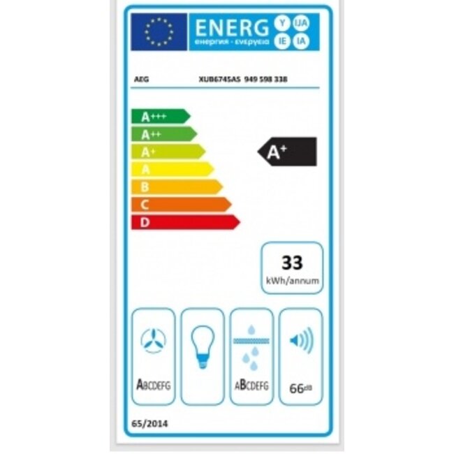 AEG XUB6845AS | Inductie kookplaat met afzuiging 80 cm | SaphirMatt