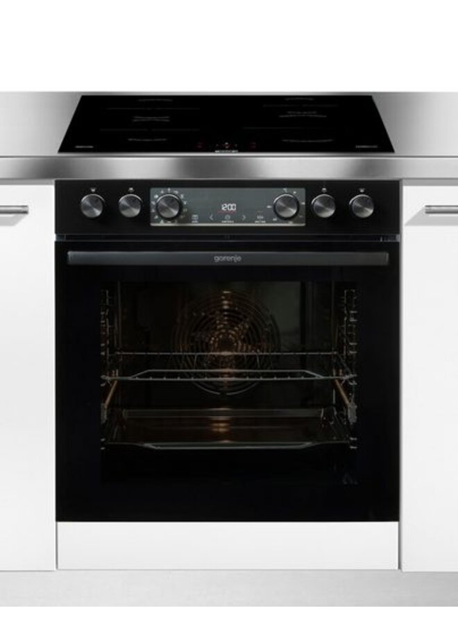 Gorenje Pacific Induction | Inbouw oven set | Inbouw fornuis | Zwart