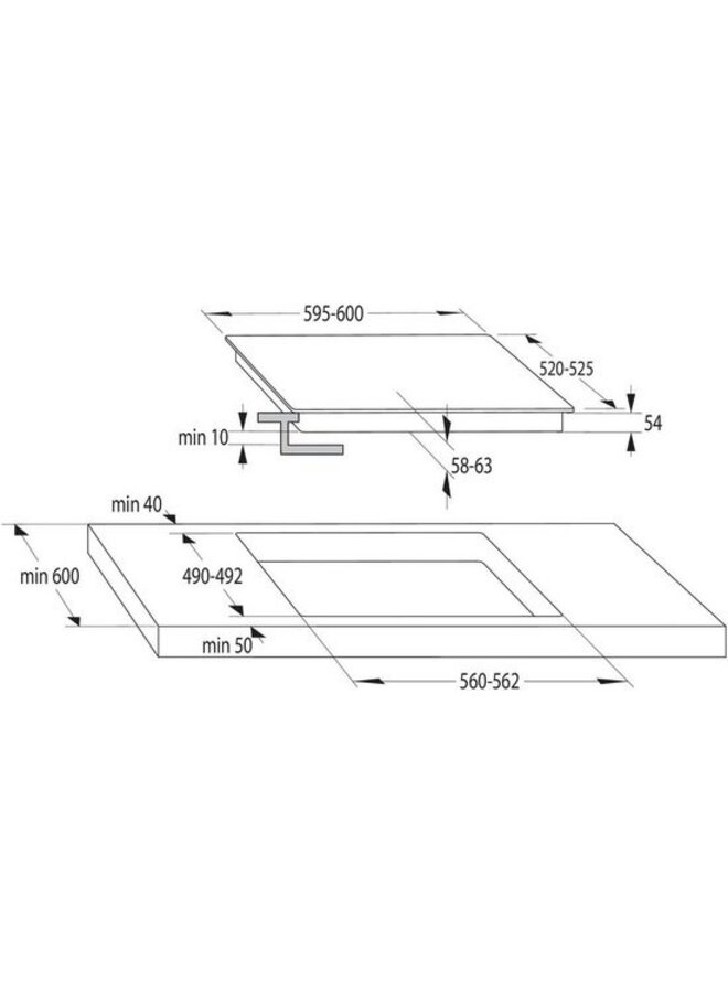 Gorenje Pacific Induction | Inbouw oven set | Inbouw fornuis | Zwart