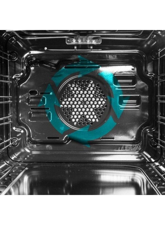 Wiggo WO-E909R (XX) - Serie 9 - 90 cm - Gasfornuis -RVS