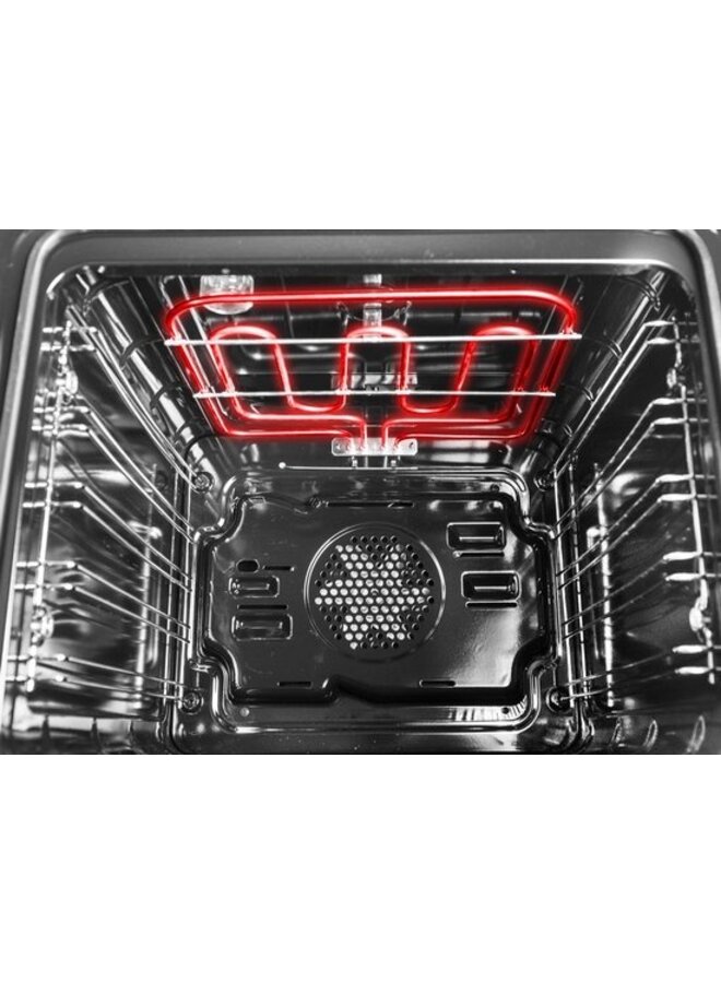 Wiggo WO-E639R (BB) | Gasfornuis | Zwart | 60 cm