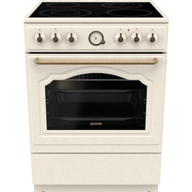 Gorenje GECS6B70CL | Keramisch fornuis | Retro Beige