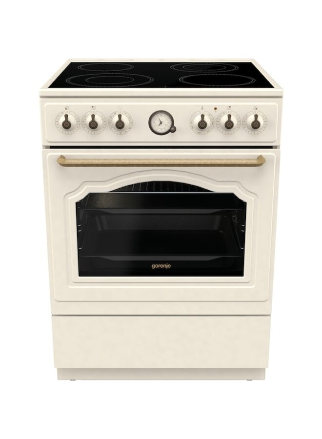 Gorenje GECS6B70CL | Keramisch fornuis | Retro Beige