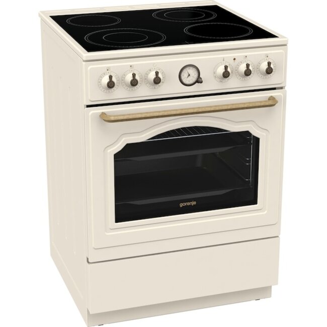 Gorenje GECS6B70CL | Keramisch fornuis | Retro Beige