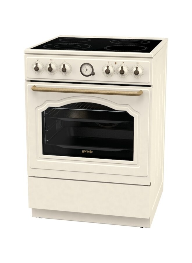 Gorenje GECS6B70CL | Keramisch fornuis | Retro Beige