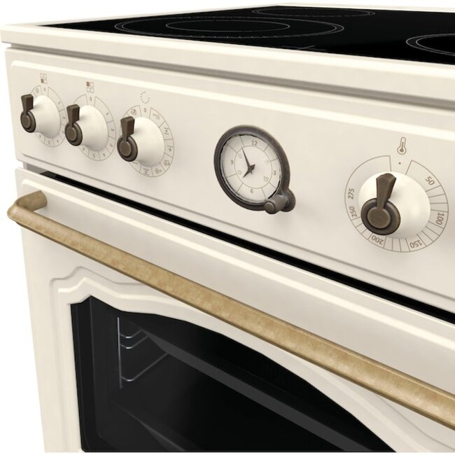 Gorenje GECS6B70CL | Keramisch fornuis | Retro Beige