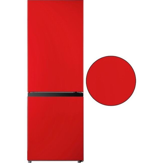 Hanseatic HKGK14349DR | koelvriescombinatie | Rood | 143 cm