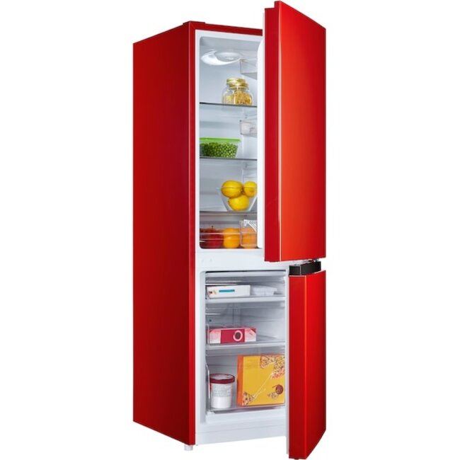 Hanseatic HKGK14349DR | koelvriescombinatie | Rood | 143 cm