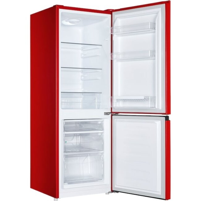 Hanseatic HKGK14349DR | koelvriescombinatie | Rood | 143 cm