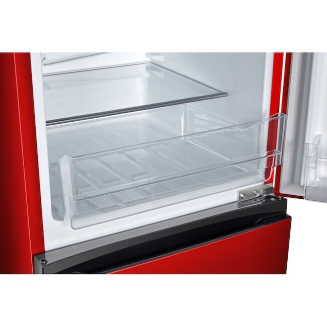 Hanseatic HKGK14349DR | koelvriescombinatie | Rood | 143 cm