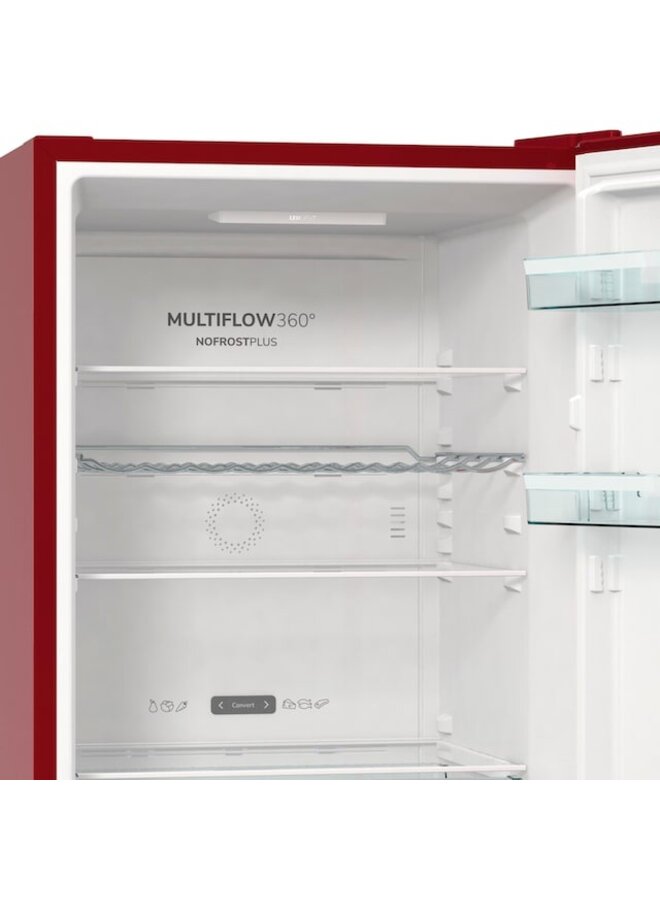 Gorenje NK79C0DR | Koelvriescombinatie | Bordeaux Rood
