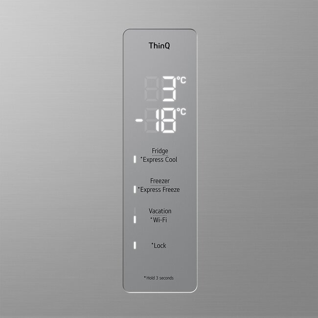 LG GBV5250CPY | Koelvriescombinatie | Total NoFrost | RVS