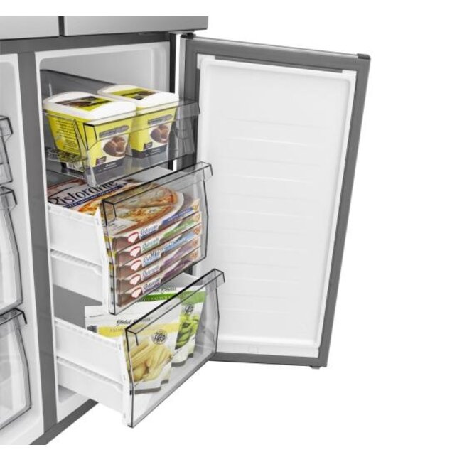 Hisense RQ5P470SAID | Amerikaanse koelkast | 4 deurs | 80 cm