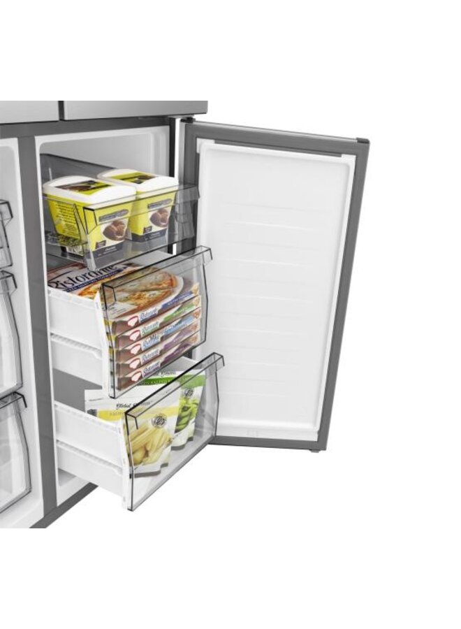 Hisense RQ5P470SAID | Amerikaanse koelkast | 4 deurs | 80 cm