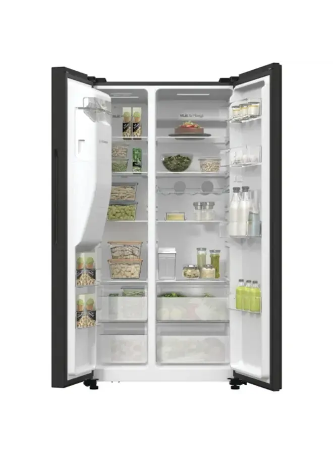 Hisense RS5P535NTFE | Amerikaanse koelkast | Zwart