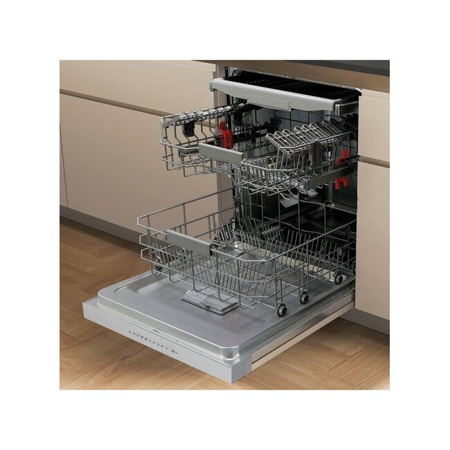 Bauknecht B0B D641A X | Half geintegreerde vaatwasser | RVS | AutoDeur | C