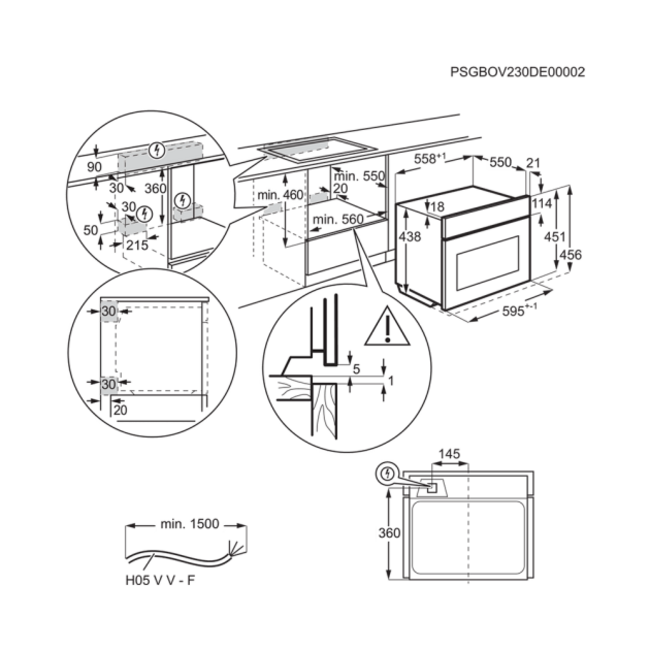 AEG CS9900B inbouw combi stoom oven | 45 cm | ProAssist