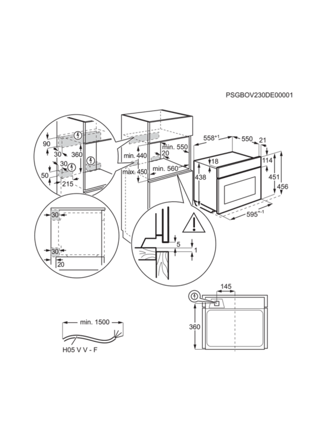 AEG CS9900B inbouw combi stoom oven | 45 cm | ProAssist