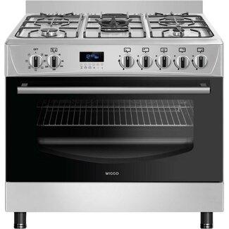 Wiggo WO-E909B (XX) | Gasfornuis | 90 cm | RVS