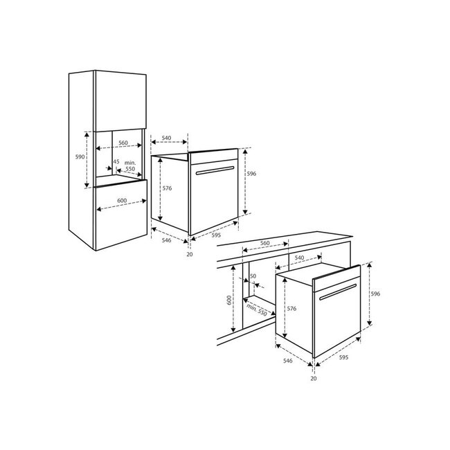 Inventum IMC6035RT | Inbouw oven | Magnetronfunctie | 60 cm