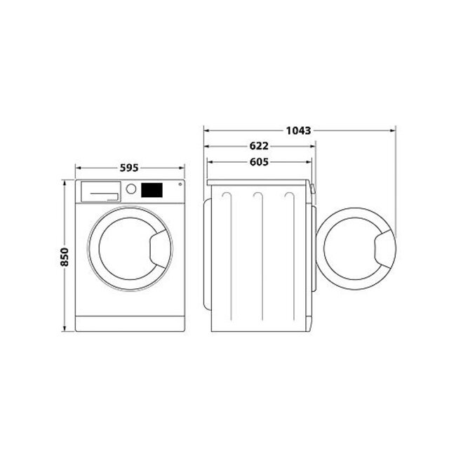 Bauknecht Steam Plus 9A2JGSP | Wasmachine | 9 kg | Steam