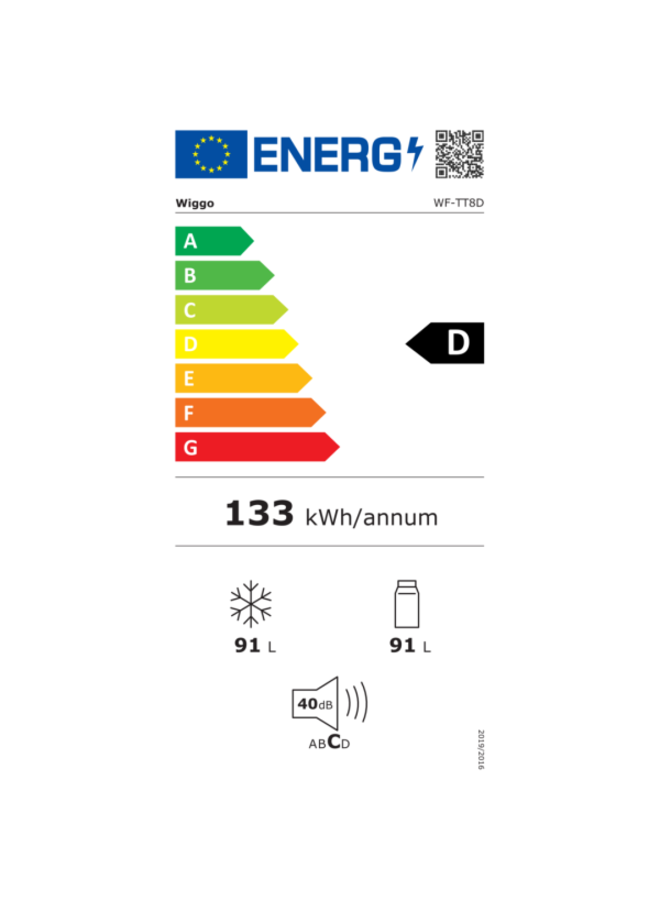 Wiggo WF-TT9E(BB) | Tafelmodel Vriezer | Zwart