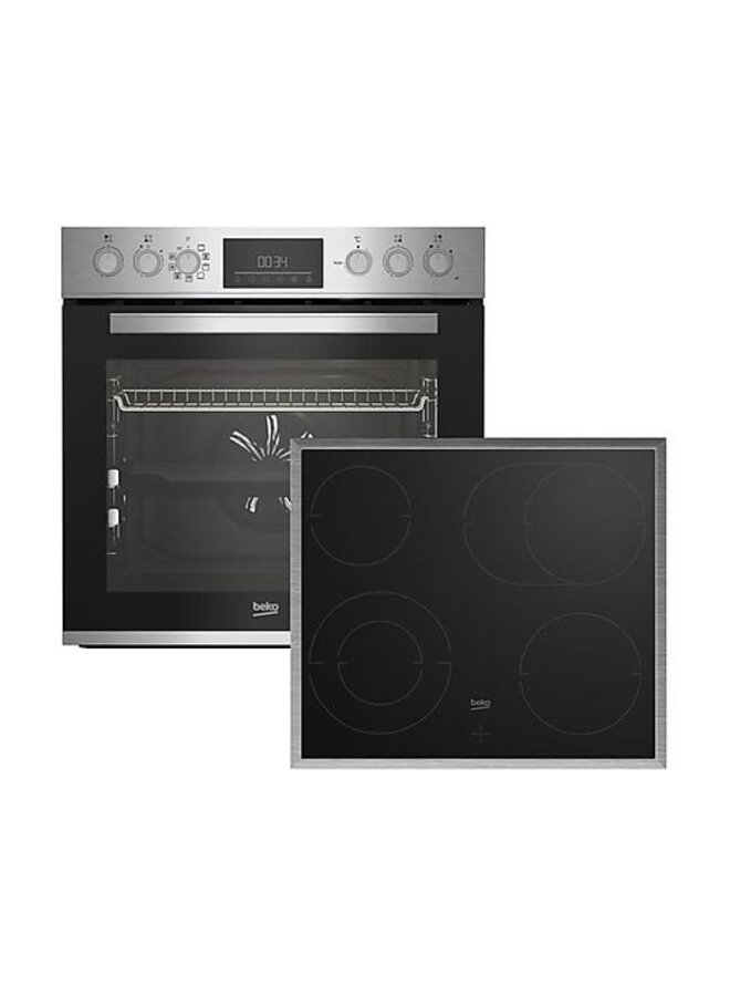 Beko BBUM12320XMPE | Inbouw oven set | Inbouw fornuis | Pyrolyse