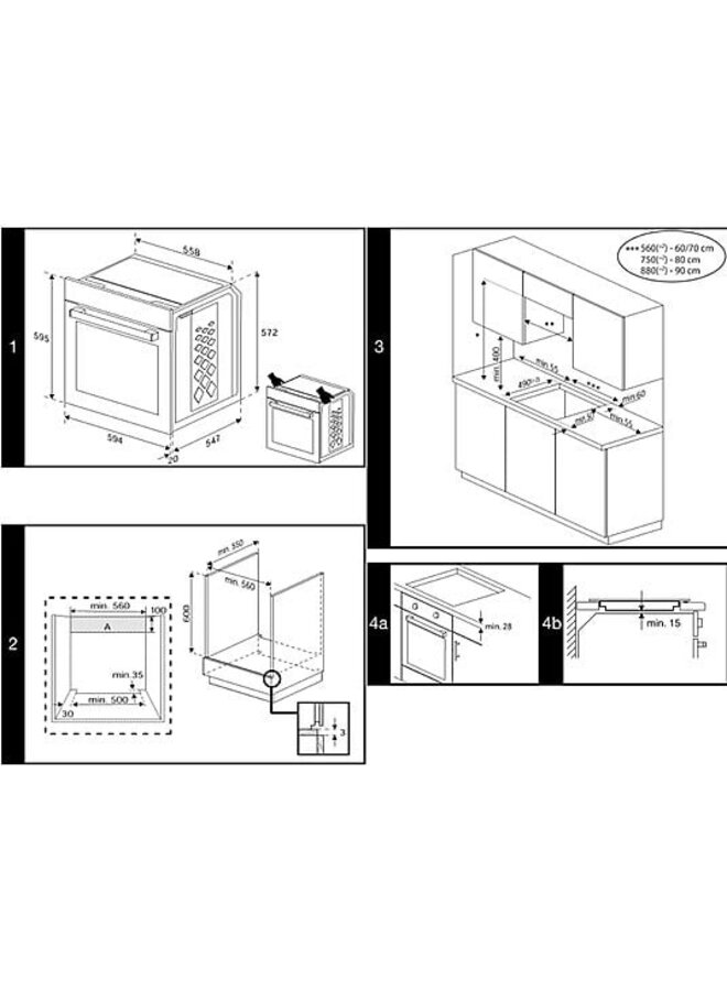 Beko BBUM12320XMPE | Inbouw oven set | Inbouw fornuis | Pyrolyse