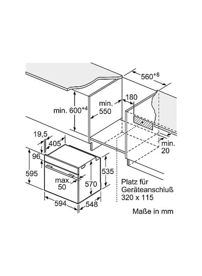 Bosch  HBA578BB0 - Inbouw oven - Zwart - Pyrolyse