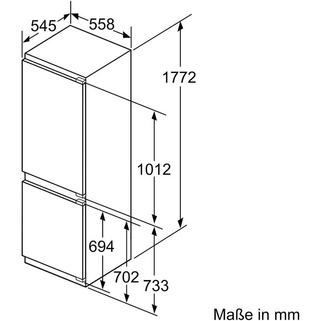Bosch  KIF86PFE0 | Inbouw koelvriescombinatie | 178 cm | Nofrost