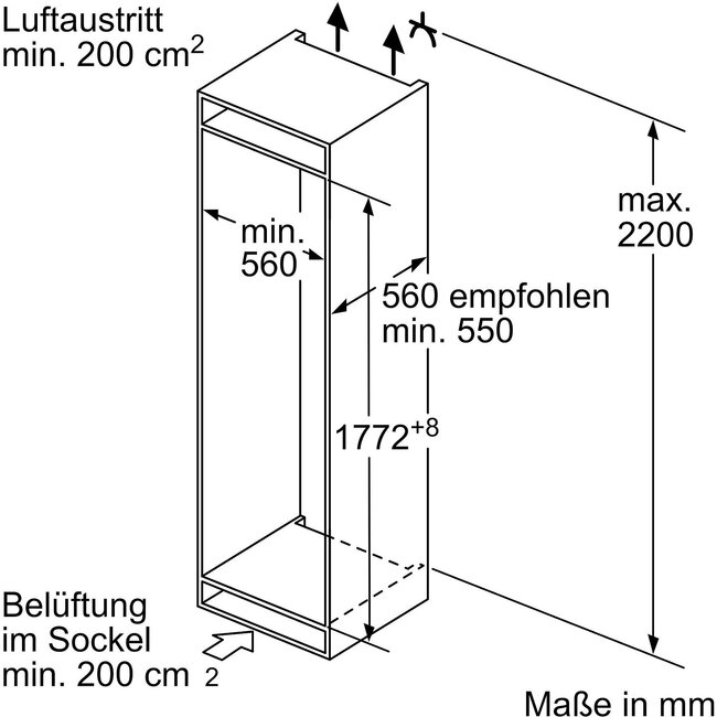 Bosch  KIF86PFE0 | Inbouw koelvriescombinatie | 178 cm | Nofrost